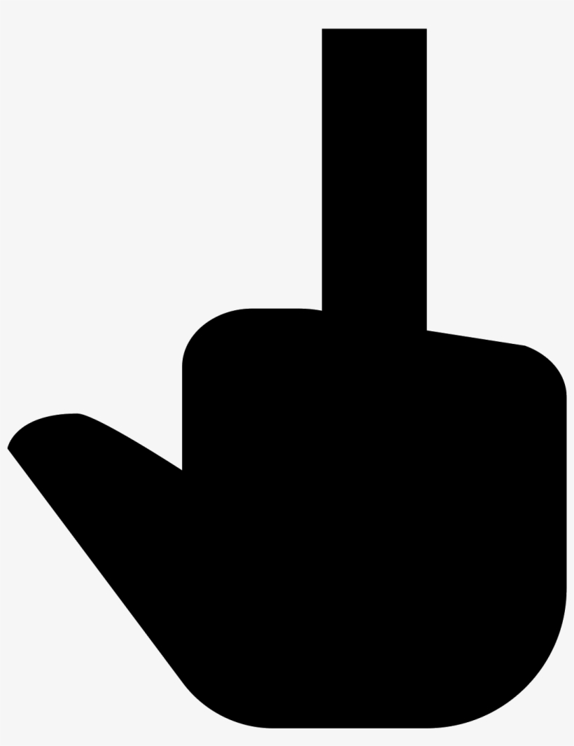 This Is An Image Of A Hand With The Palm Facing Away - Sign, transparent png #7700679