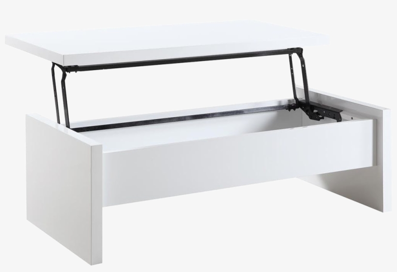 Glossy White Life Top Coffee Table - Coffee Table, transparent png #7702047