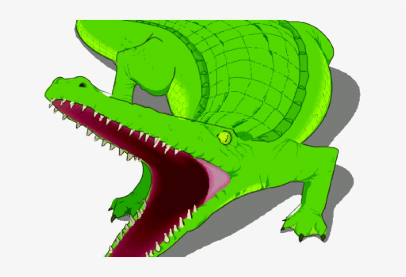 Cartoon Alligator With Mouth Open, transparent png #7702178