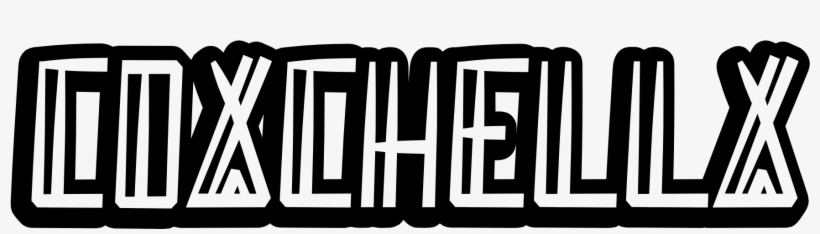 Image Of Coachella Type Sticker, transparent png #7702638