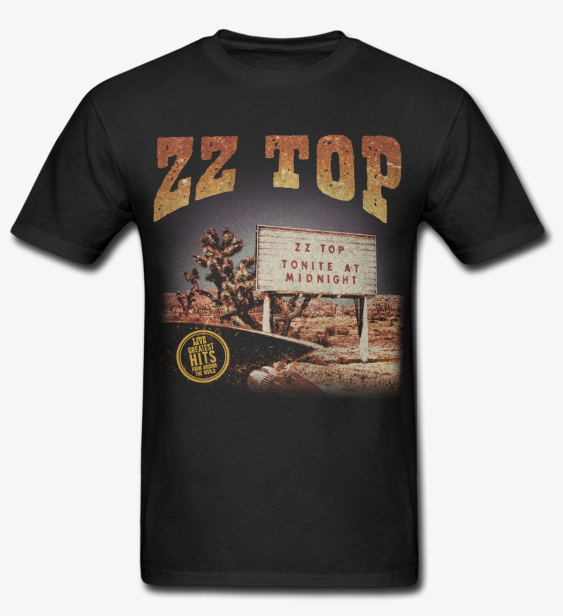 Tonight At Midnight Tee - Zz Top Live Greatest Hits From Around, transparent png #7702720