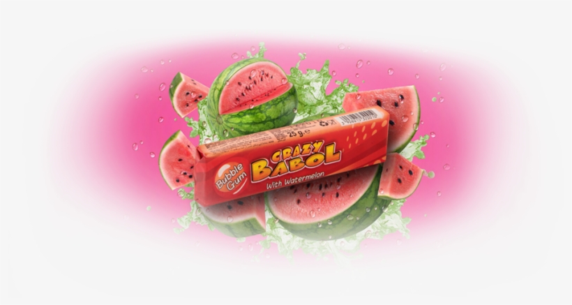Crazy Babol Watermelon - Watermelon, transparent png #7703381