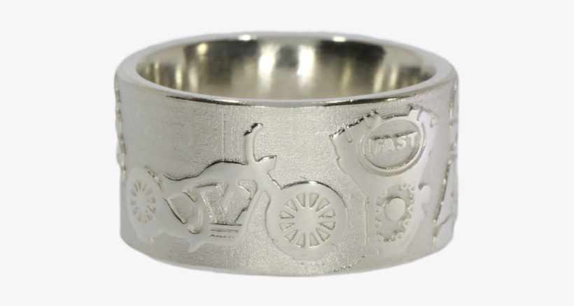 Ring For Bikers 925 Silver - Titanium Ring, transparent png #7704307