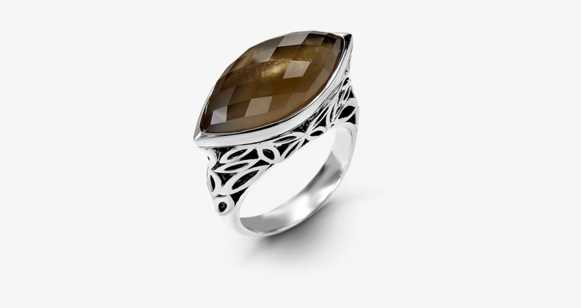 Designs By Hera Raya Marquise Silver Ring - Engagement Ring, transparent png #7704421