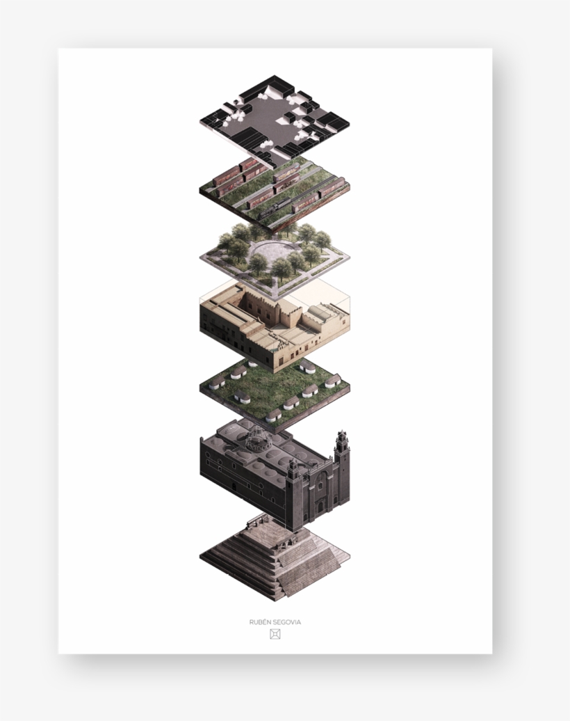 Architectural Collage Ii Architectural - Picture Frame, transparent png #7704423