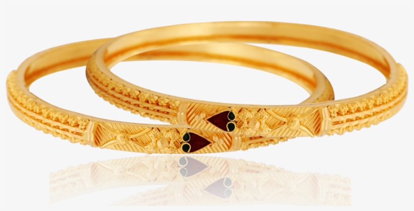 Trendy Golden Heart Bangles - Bangle, transparent png #7705148