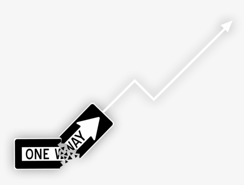 The Difference Between Good And Great Leaders - One Way Sign, transparent png #7705236