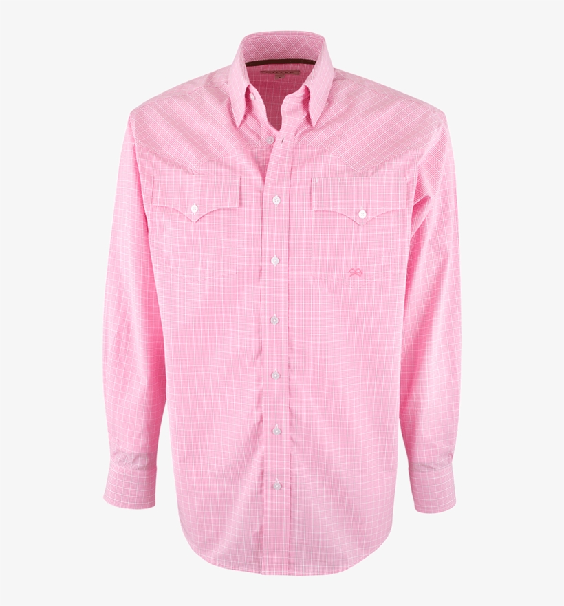 Miller Ranch Pink Check Shirt - Active Shirt, transparent png #7705266