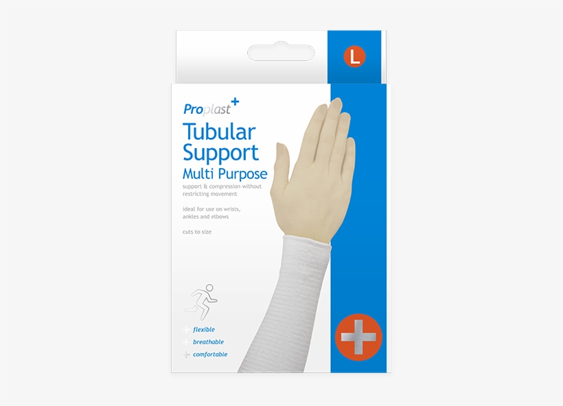 Tubular Support Bandage - Wrist, transparent png #7705458