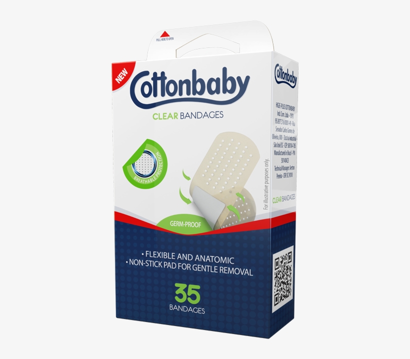 Transparent Bandages - Cottonbaby, transparent png #7705553