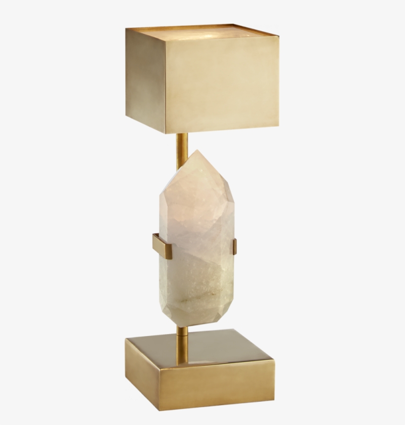 Halcyon Desk Lamp In Natural Quartz And Brass Wi - Kelly Wearstler Halcyon Desk Lamp, transparent png #7705706