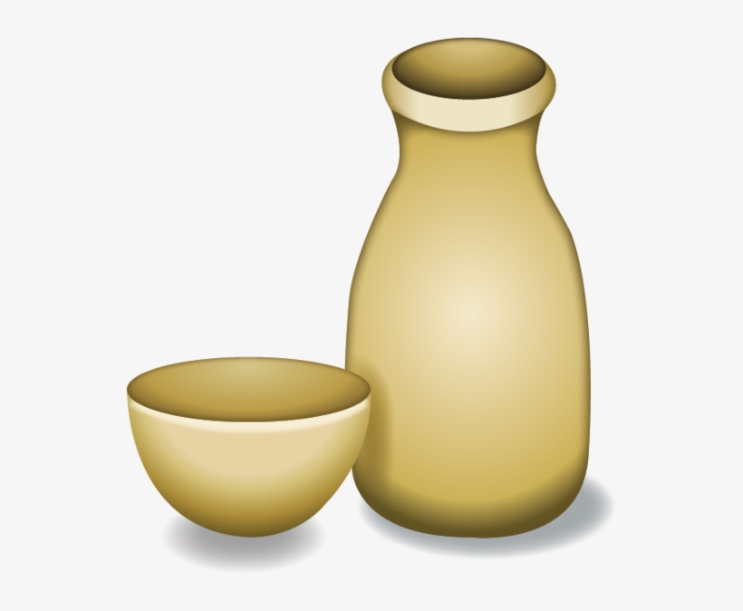 Sake Emoji, transparent png #7706196