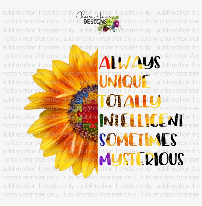 Autism Awareness - Sunflower Png, transparent png #7706770