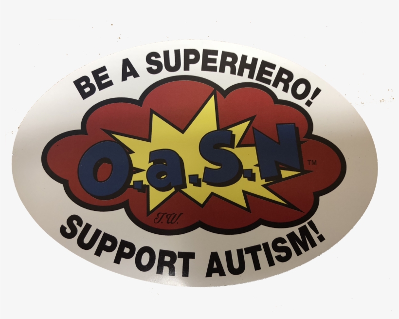 Be A Superhero Support Autism Magnets - Label, transparent png #7706870