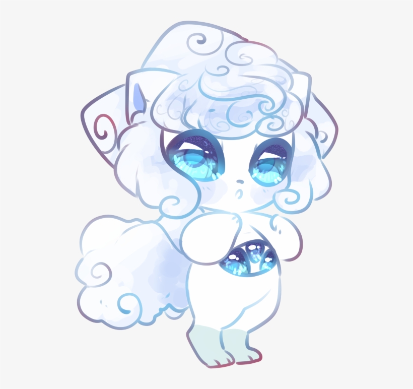 Alolan Vulpix Eye Eater - Cartoon, transparent png #7707652