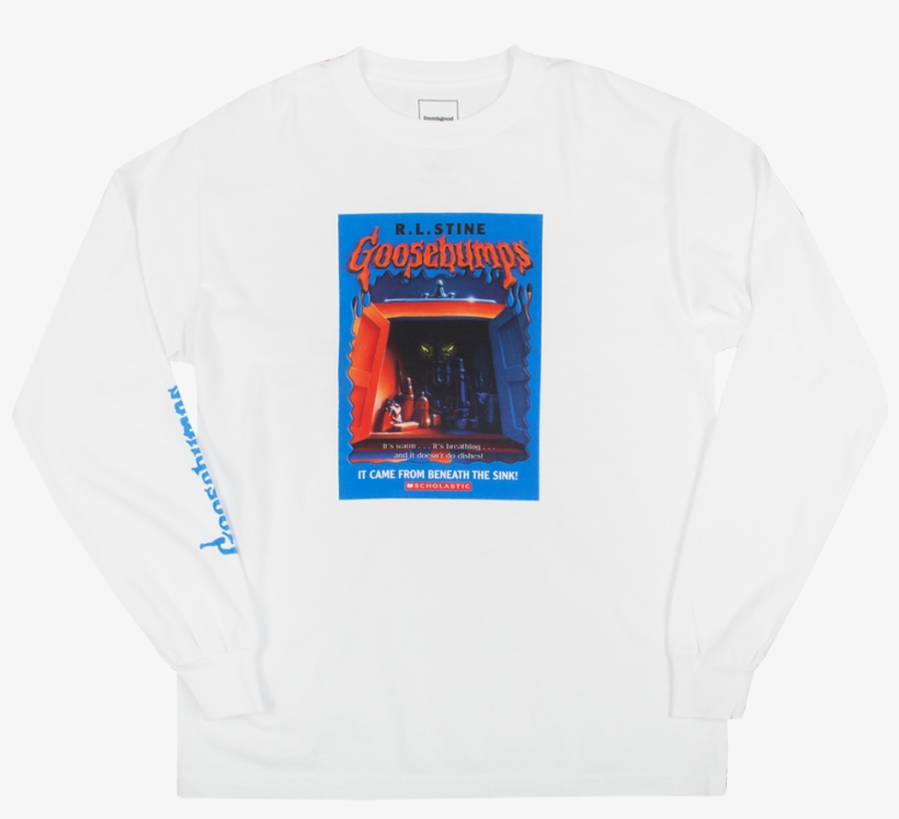 Ls Goosebumps Beneath The Sink Tee White - Sweatshirt, transparent png #7707771