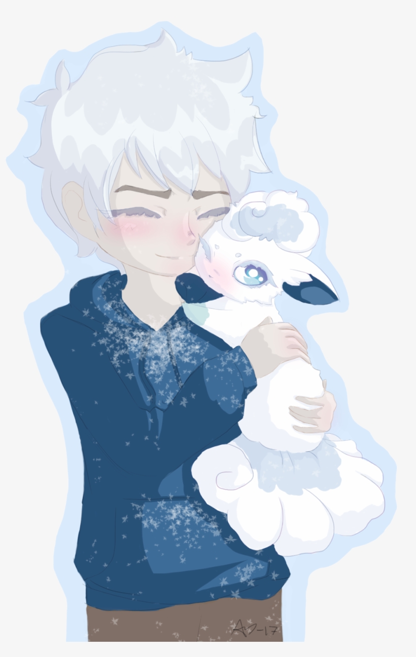 Jack Frost And Alola Vulpix By Amicyberspace - Alola Vulpix Versão Humana, transparent png #7707950
