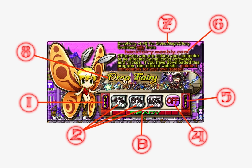 Maplestory Hacks Hackfairy Dropfairy Mesofairy - Graphic Design, transparent png #7708183
