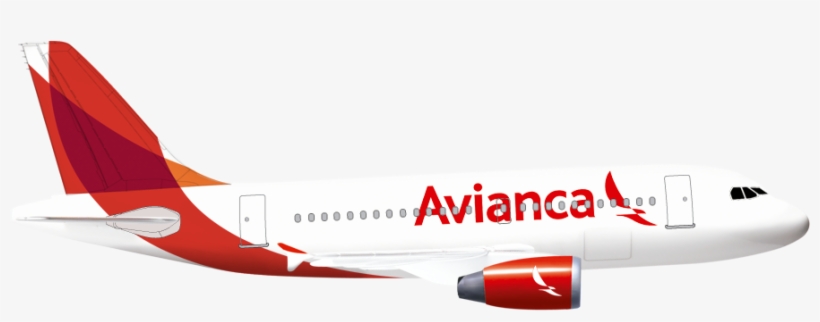 Airbus A318 - Avião Avianca Png, transparent png #7708985