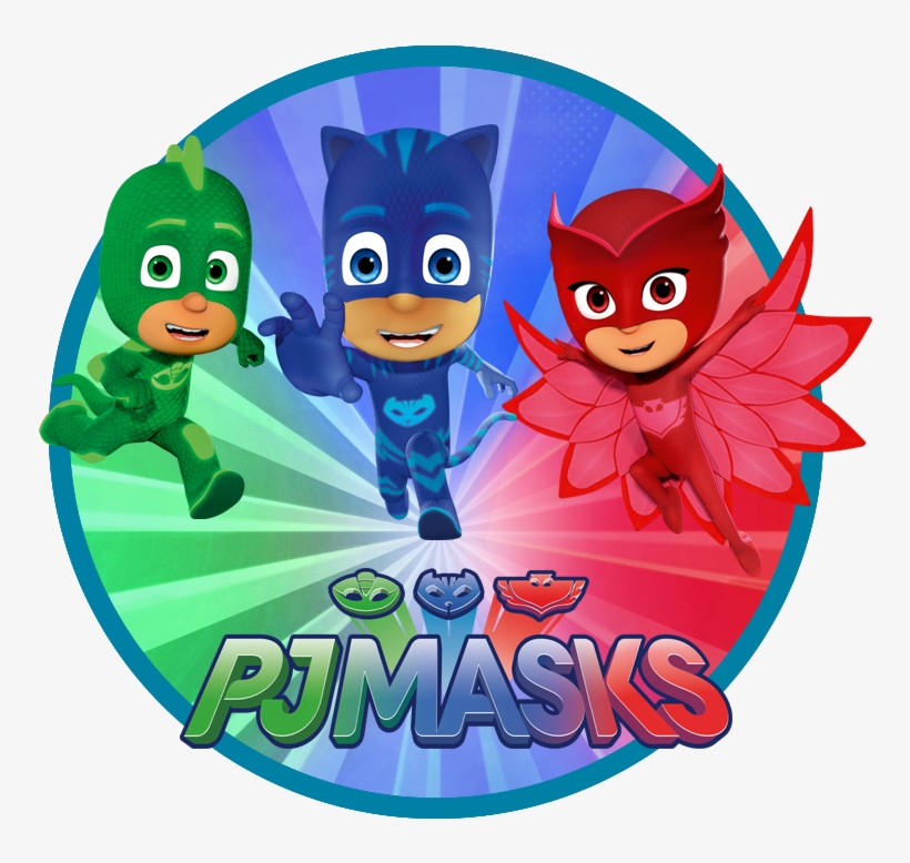 Met Catboy, Owlette En Gekko - Pj Masks Logo Clipart, transparent png #7709237