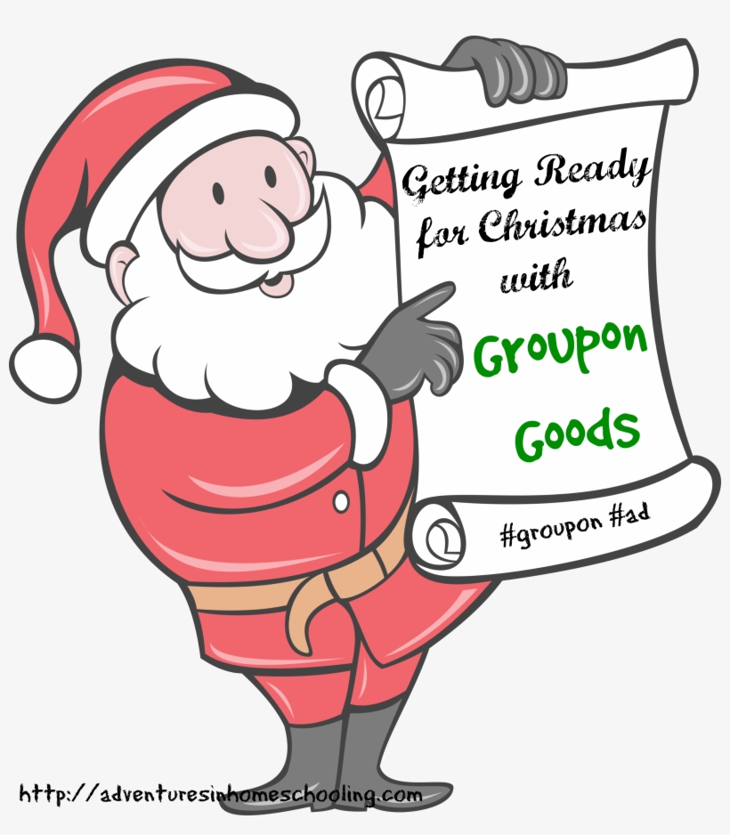 Getting Ready For Christmas With Groupon Goods - Father Christmas Cartoon, transparent png #7709270