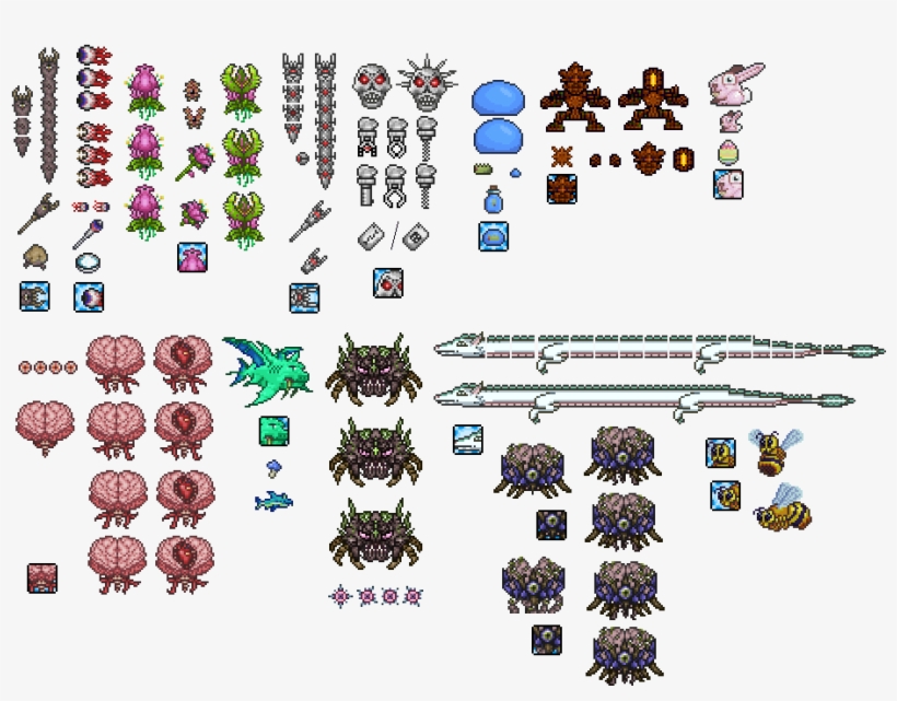 Terraria Light Pets Transparent Background - Terraria Bosses Sprites, transparent png #7710302