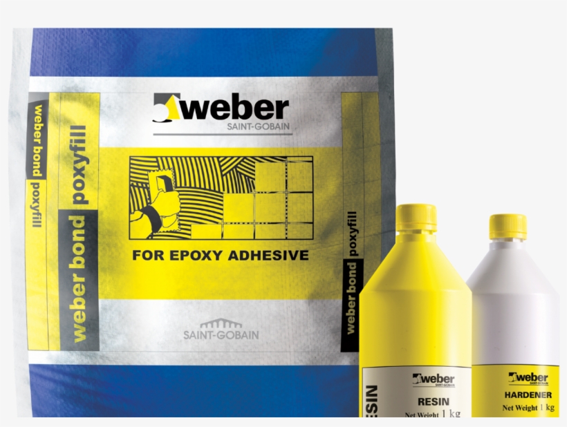 Saint- Gobain Weber Lauches New Epoxy Adhesive - Saint-gobain, transparent png #7710387