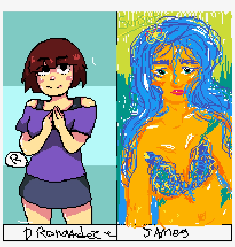 Weeaboo And Mermaid - Cartoon, transparent png #7710389