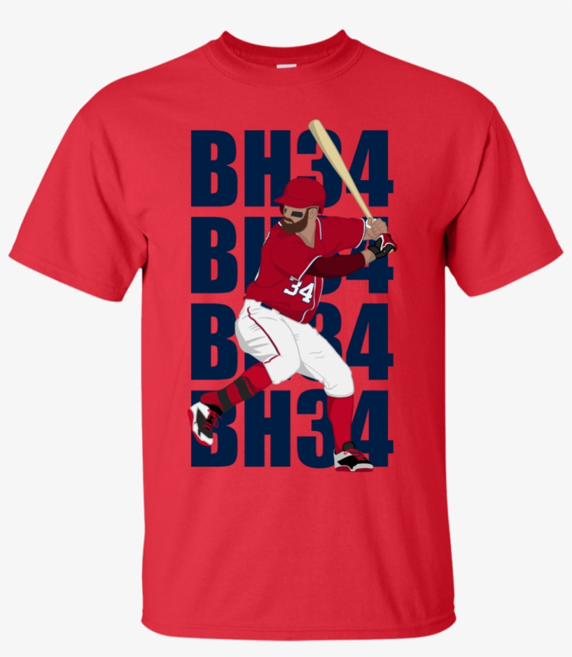 Bryce Harper Bh34 T-shirt Men - Cuba Che Guevara T Shirt, transparent png #7710801