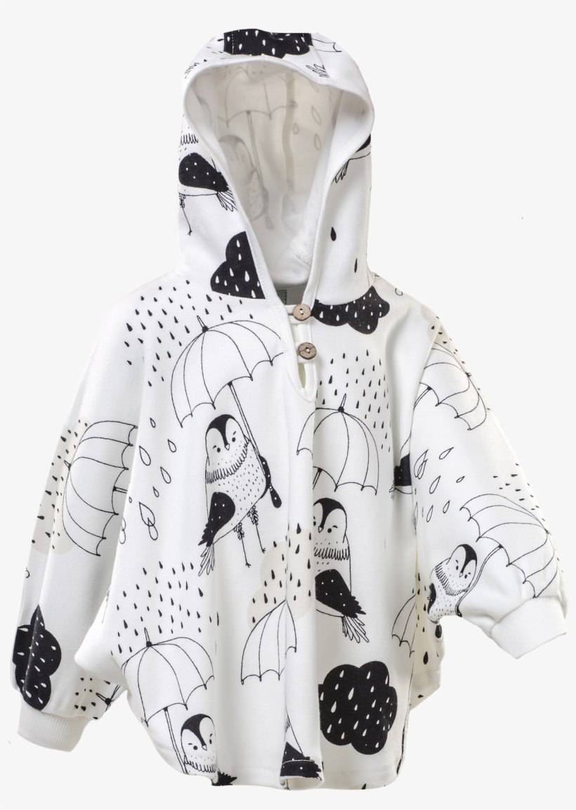 #d1451-bw - Poncho - Hoodie, transparent png #7710845