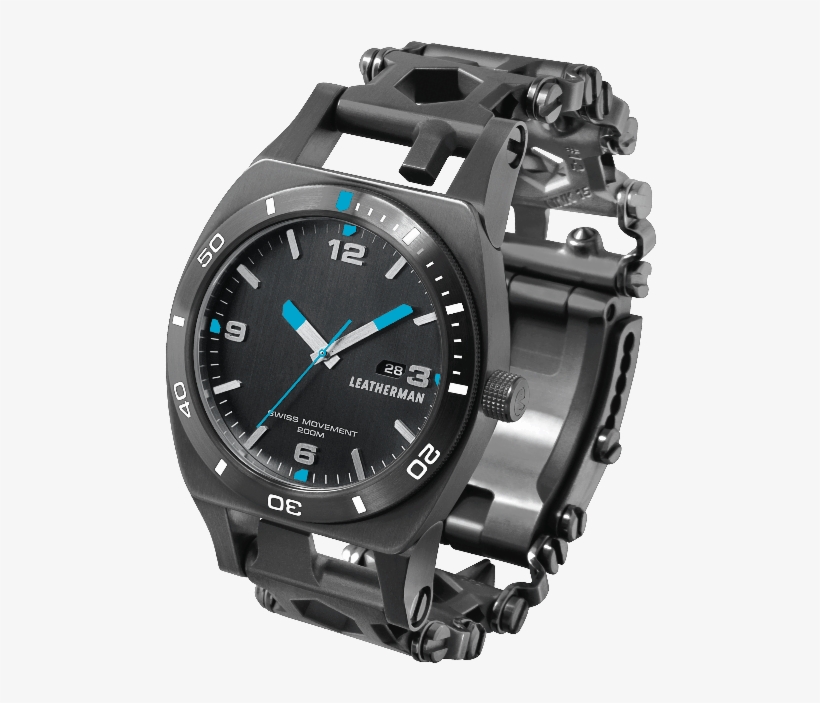 Leatherman Tread Tempo Multi-tool Watch In Black, 30 - Leatherman Tread Multitool Tempo, transparent png #7711134