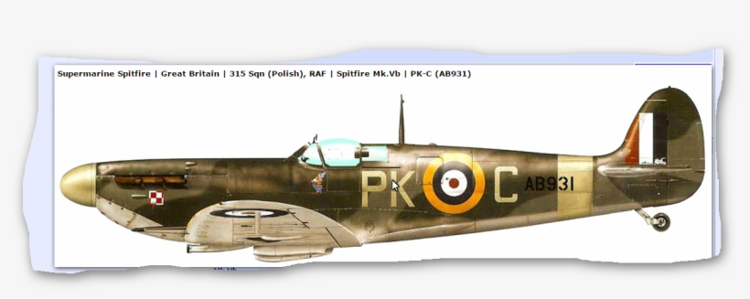 Edit - Caça Spitfire, transparent png #7711238