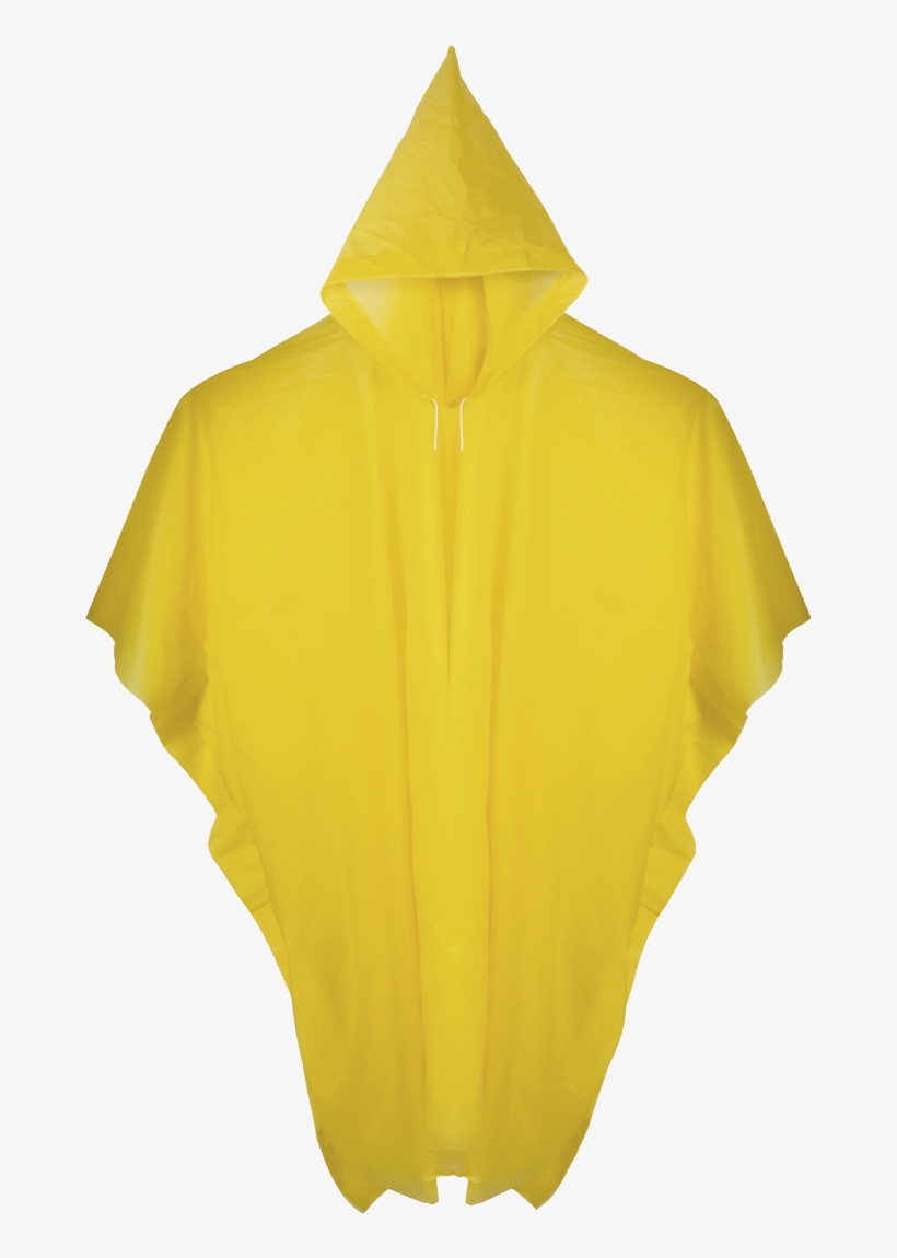 Rain Poncho, Yellow - Poncho, transparent png #7711484