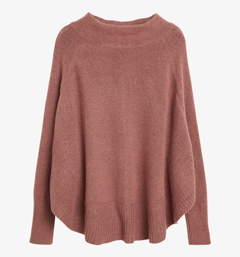 Knitted Poncho Sweater 8,95€ 29,95€ - Woolen, transparent png #7711553