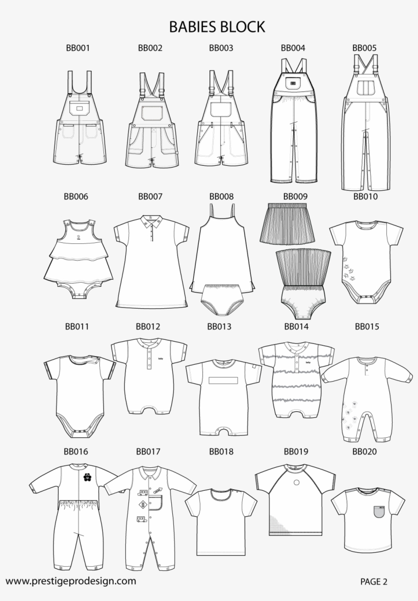 Png Black And White Stock Vestuario Infantil Dise O - Childrenswear Technical Flats, transparent png #7711690