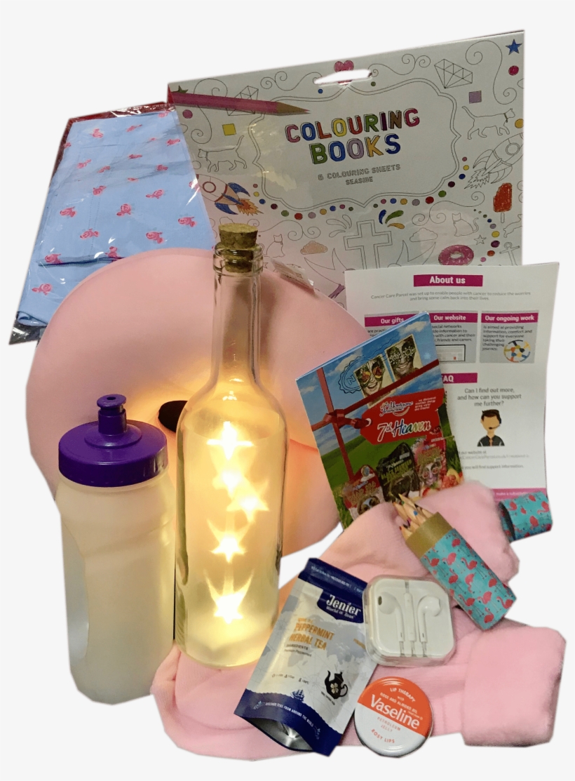 A Thoughtful Teenage Cancer Gift Hamper For Girls At - Glass Bottle, transparent png #7712172
