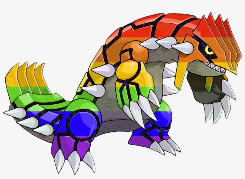 Gay Pride Groudon - Pokemon Groudon, transparent png #7712281