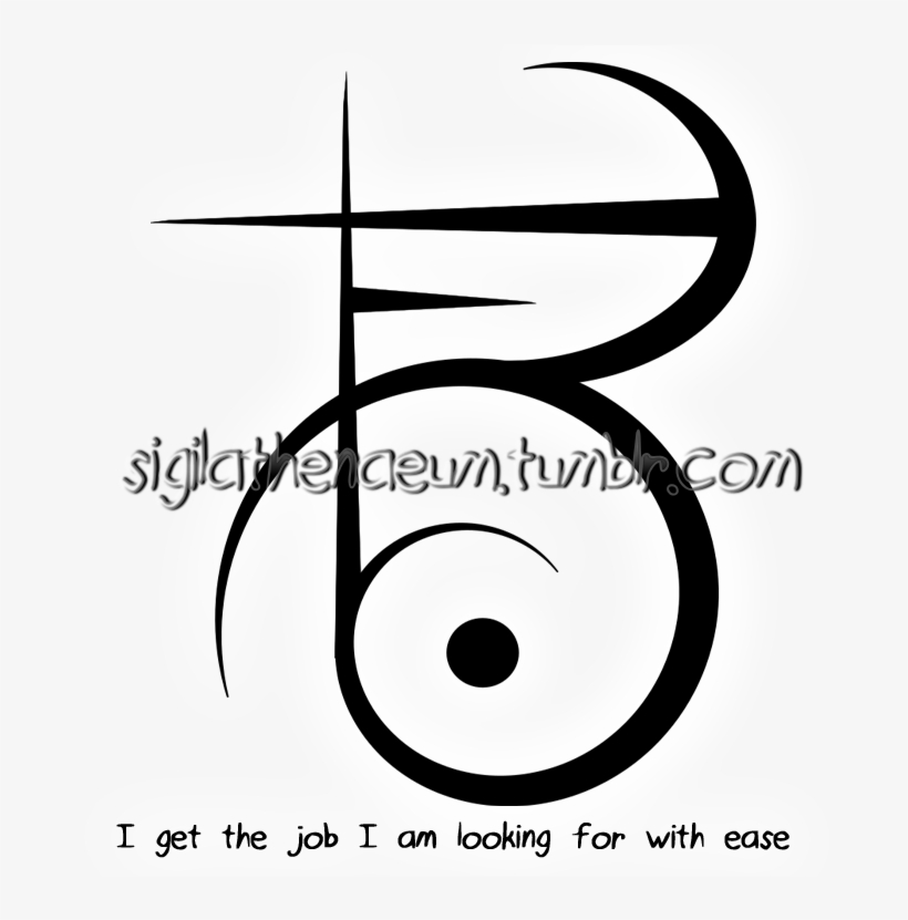 “i Get The Job I Am Looking For With Ease” Sigil Requested - Circle, transparent png #7712591