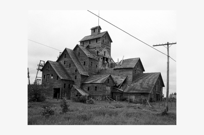 Abandoned Quincy Mine At Hancock Shaft House, Just - Monochrome, transparent png #7712664