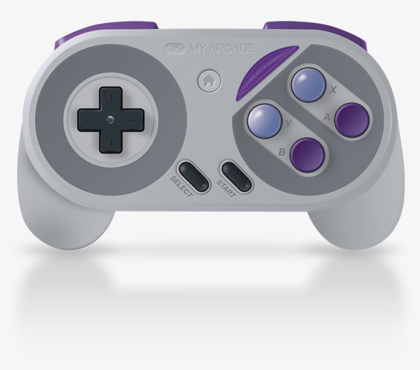Super Gamepad For Snes Classic Edition Front View - Snes Classic Wireless Controller, transparent png #7712874