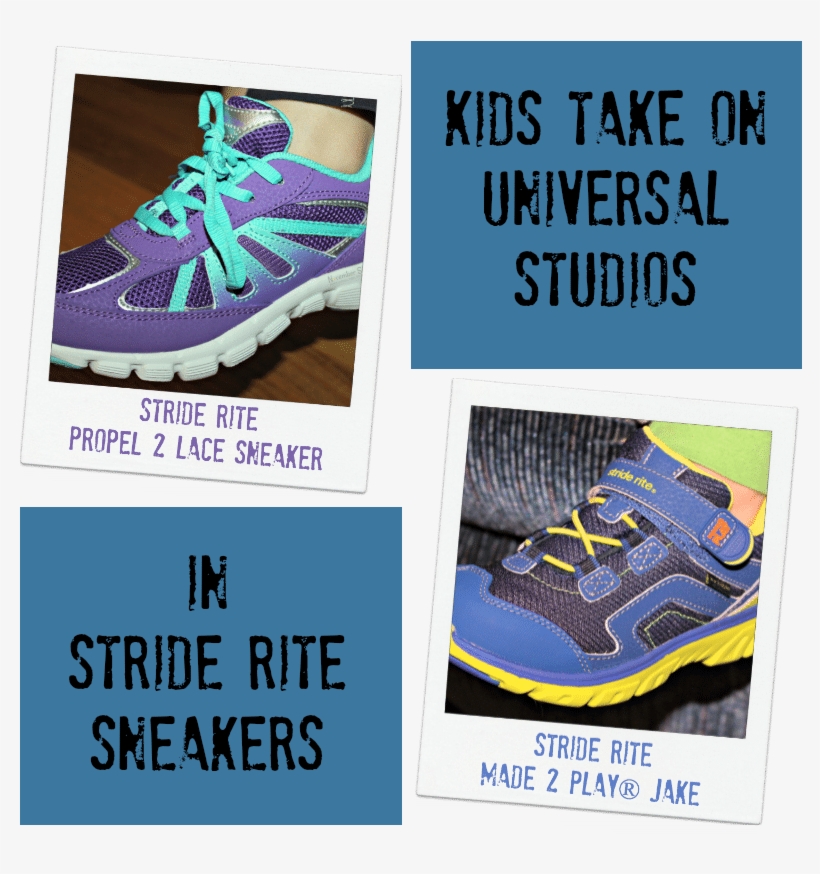 Kids Take Universal Studios In Stride Rite Sneakers - Sneakers, transparent png #7712908