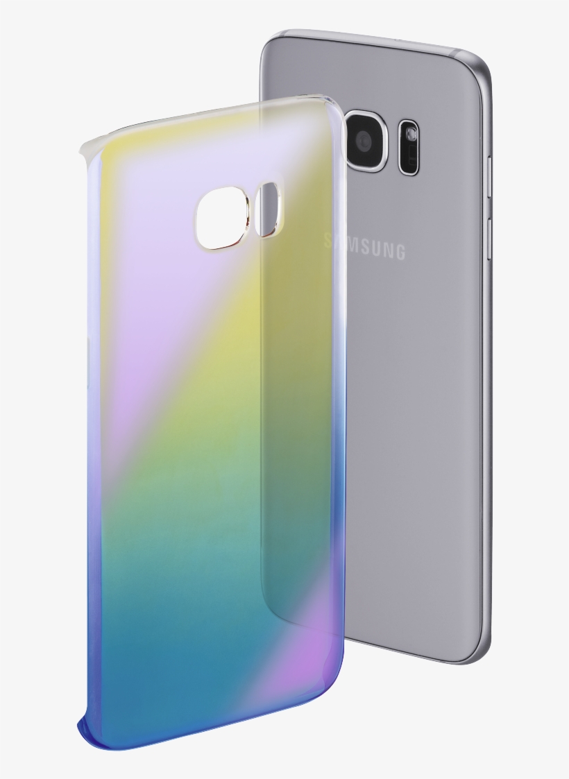 "mirror" Cover For Samsung Galaxy S7 Edge, Yellow/blue - Iphone, transparent png #7713412