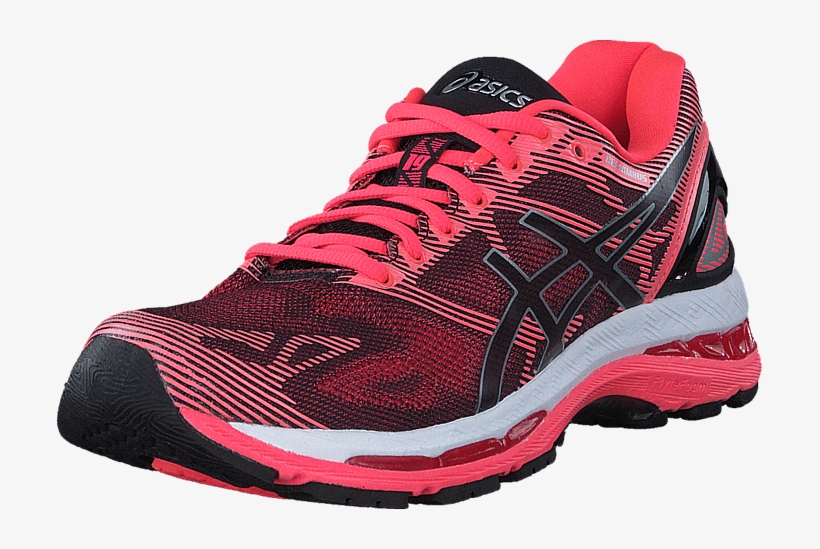 Gel Nimbus 19 Black/silver/diva Pink - Running Shoe, transparent png #7713413