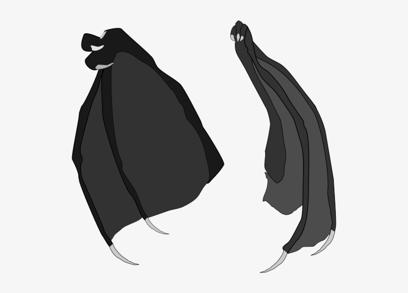 Dragon Wings Vector Stock Blk - Illustration, transparent png #7713491