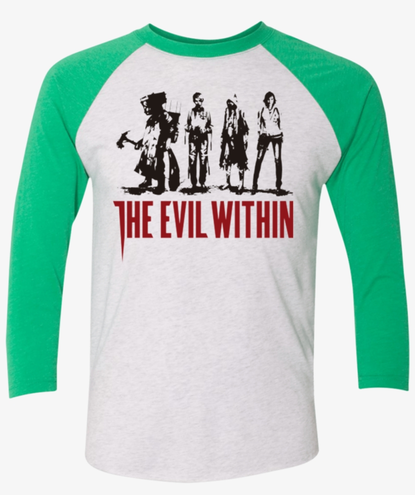 The Evil Within Men's Triblend 3/4 Sleeve - Evil Within Phone Case, transparent png #7713646
