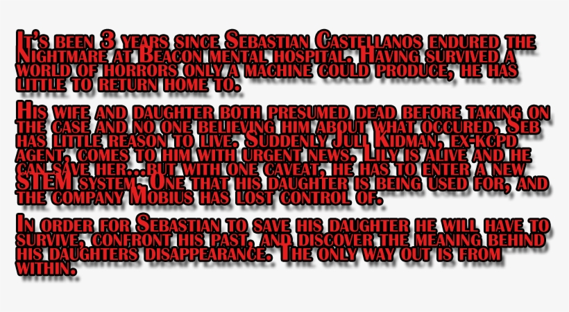 The Evil Within 2 Story Faq/recap Information - Orange, transparent png #7713765