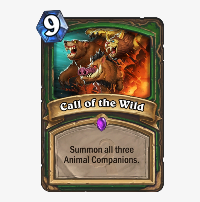 Call Of The Wild Card - Hearthstone Honest Card Review, transparent png #7716719