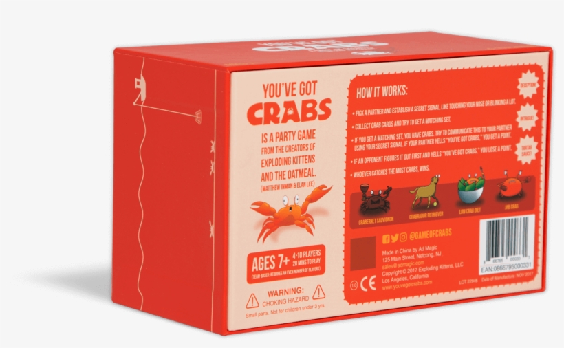 You've Got Crabs - You Ve Got Crabs Box, transparent png #7716849