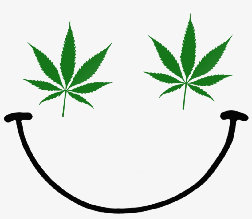Juntees Weed Smiley Emoticon Funny - Pot Leaf, transparent png #7717106