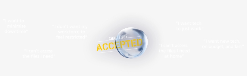 Tell Us Your Business Tech Challenge, And We Will Be - Sphere, transparent png #7717217